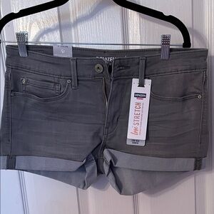 Levi's Gray Roll-Cuff Jean Shorts